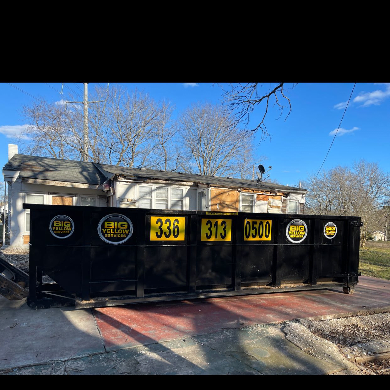 646 Burch Bridge Road Burlington, NC 27217-30-yard Dumpster Rental in Burlington, NC  | Roll-Off Dumpster and Portable Toilet Rentals | Big Yellow Services, LLC